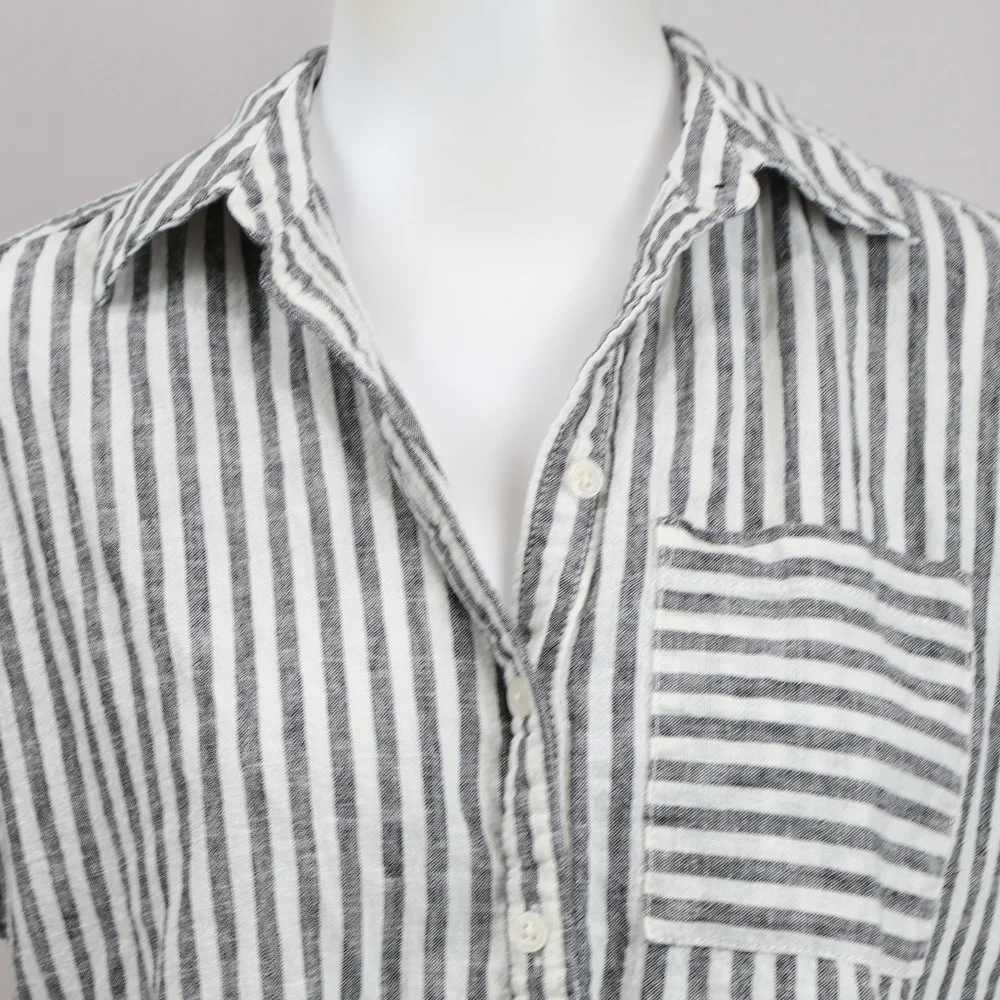 Maeve Anthropology Striped Button Down Shirt - Picture 5 of 10